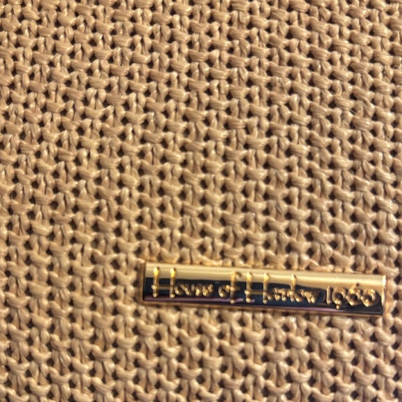 House of Harlow 1960 Beige and Black Woven Shoulder Bag - Picture 8 of 9